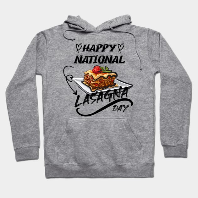 NATIONAL LASAGNA DAY Hoodie by Fadloulah